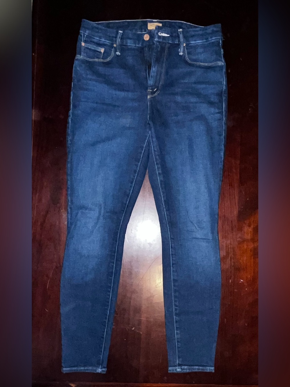 MOTHER Women's Skinny Jeans in Medium Blue